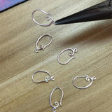 925 Sterling Silver Jewelry Making DIY Earrings Hooks