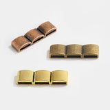 10Pcs Flat Spacer Beads For Flat Leather Bracelet Necklace Diy Jewelry