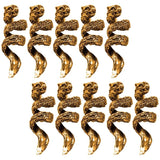 10 Pcs Wolf Beard Beads Men Hair Accessories Set Decoration