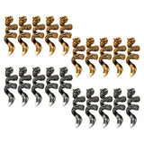10 Pcs Wolf Beard Beads Men Hair Accessories Set Decoration