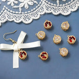 Moon Rabbit Pendant with Zircon Inlay for Jewelry Making