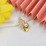 Shell Starfish Pearl Key Ring Pendant DIY Jewelry