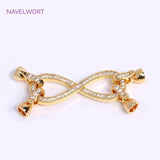 18K Rose Pearl Clasp Fastener DIY Bracelet Necklace Making Accessories