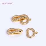 18K Rose Pearl Clasp Fastener DIY Bracelet Necklace Making Accessories