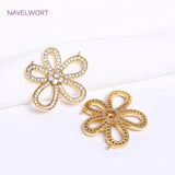 18K Rose Pearl Clasp Fastener DIY Bracelet Necklace Making Accessories