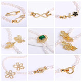 18K Rose Pearl Clasp Fastener DIY Bracelet Necklace Making Accessories