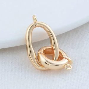 14K Brass Bracelets Connect Clasps High DIY Jewelry Findings Accessories