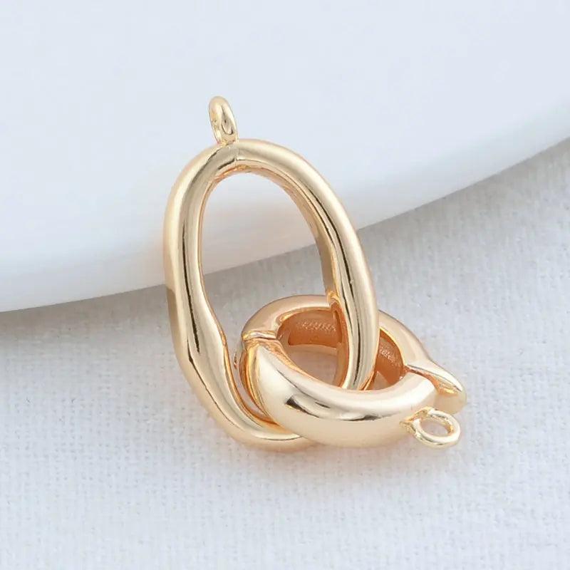 14K Brass Bracelets Connect Clasps High DIY Jewelry Findings Accessories