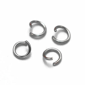 Stainless Steel Jump Rings for Keychains & Bracelets 4 5 6 8mm