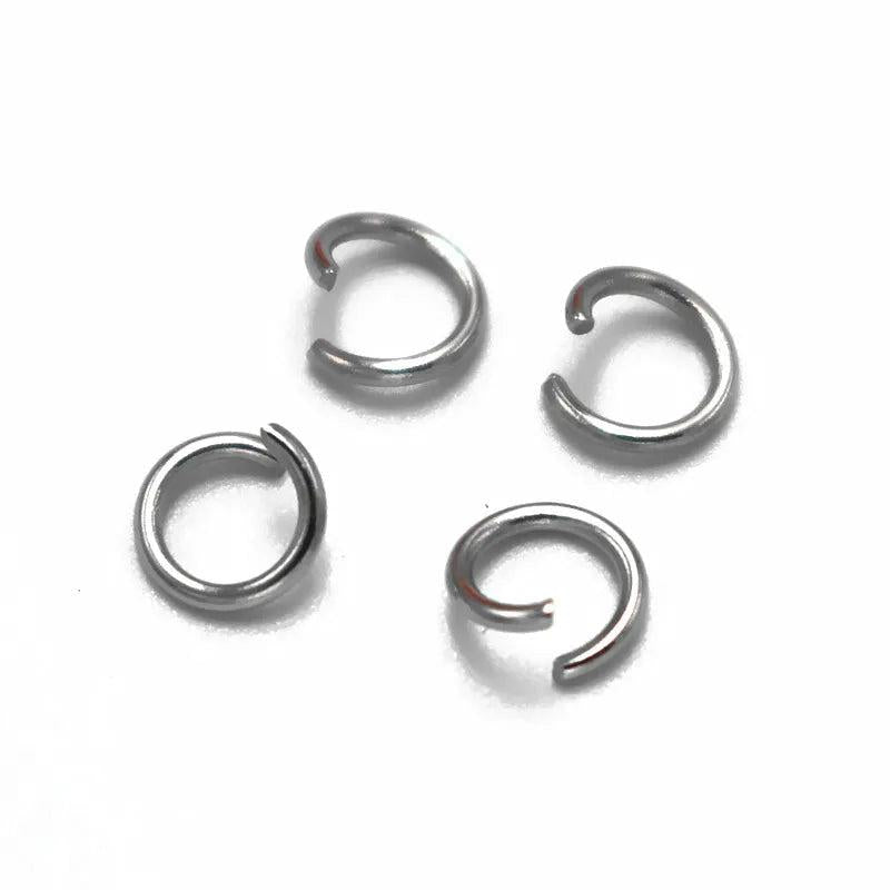 Stainless Steel Jump Rings for Keychains & Bracelets 4 5 6 8mm