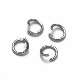 Stainless Steel Jump Rings for Keychains & Bracelets 4 5 6 8mm