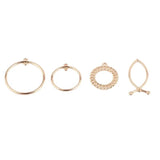 10pcs Metal Round Circle Pendants Double Hole Necklace Earrings Findings DIY