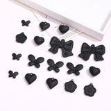 Matte Bowknot Flower Pendant Beaded DIY Accessories