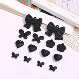 Matte Bowknot Flower Pendant Beaded DIY Accessories