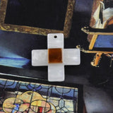 Acid Wind Cross Earrings DIY Accessories 4pcs