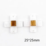 Acid Wind Cross Earrings DIY Accessories 4pcs