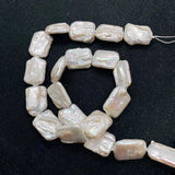 Natural Freshwater Pearl Flat Square Large Pearl for Jewelry Making