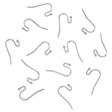 100pcs 11x22x0.75mm Hook Earwire Earrings Clasps Findings