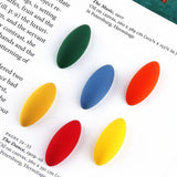 Matte Rubber Mango Solid Oval Patch Earrings Spacer DIY