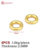 Matte Brass Round Circle Closed Rings for Jewelry Making