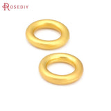 Matte Brass Round Circle Closed Rings for Jewelry Making