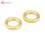 Matte Brass Round Circle Closed Rings for Jewelry Making
