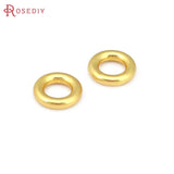 Matte Brass Round Circle Closed Rings for Jewelry Making