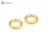 Matte Brass Round Circle Closed Rings for Jewelry Making