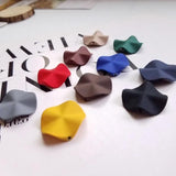 Rubber Paint Matte Wave Earrings Pendant