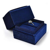 Corduroy Jewelry Display Box Storage Case Necklace Earrings Gift Packaging