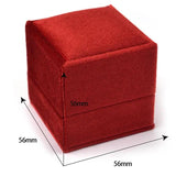 Corduroy Jewelry Display Box Storage Case Necklace Earrings Gift Packaging