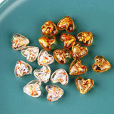 10PCS Heart Shape Glass Beads Pendant Charms for Jewelry Making DIY
