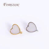 Heart Shell Earring Hooks for DIY Jewelry Making