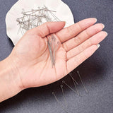 200pcs Stainless Steel Eye Pins 20mm-50mm for DIY Jewelry Findings