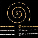 Rhodium Silver Bulk Necklace Chains Lobster Clasps DIY Jewelry Findings