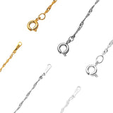 Rhodium Silver Bulk Necklace Chains Lobster Clasps DIY Jewelry Findings
