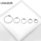 20pcs Stainless Steel Round Hoops Earrings for DIY Jewelry Making