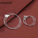 20pcs Stainless Steel Round Hoops Earrings for DIY Jewelry Making