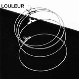 20pcs Stainless Steel Round Hoops Earrings for DIY Jewelry Making
