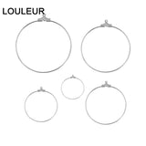 20pcs Stainless Steel Round Hoops Earrings for DIY Jewelry Making