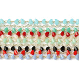 1 Meter Plated Wires Crystal Triangle Beads Chains for Jewelry Making