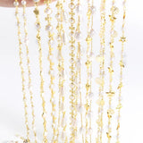 DIY Pearl Heart Flower Copper Chain Jewelry Set