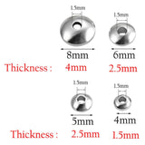 100pcs Stainless Steel Spacer Beads for Jewelry Making