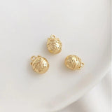 6PCS 14K Plated Deer Claw Astronaut Charm Pendant