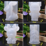 Silicone Mold 3D Animal Christmas DIY Jewelry Pendant Tools Cake Fondant