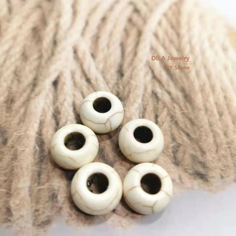8x14mm Turquoise Macroporous Beads for Jewelry Making