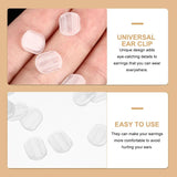 Earring Pads Clear Clips Backs Rubber Stopper Cushion Ear
