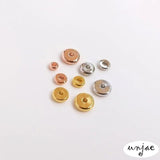 Gold-Coated Copper Plated Rose Spacer Beads for DIY Bracelet Jewelry