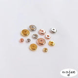 Gold-Coated Copper Plated Rose Spacer Beads for DIY Bracelet Jewelry
