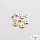 Gold-Coated Copper Plated Rose Spacer Beads for DIY Bracelet Jewelry